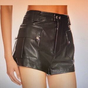 Lovers + Friends Black Cargo Shorts